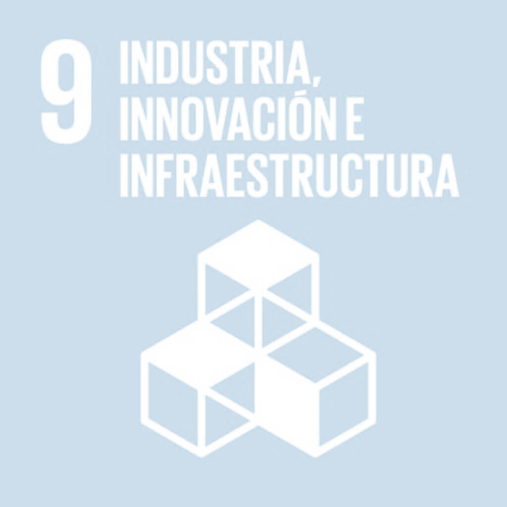 icono ods industria, innovación e infraestructura